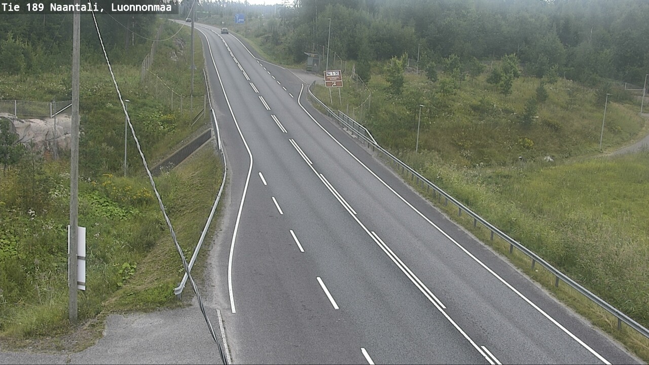 Weather Camera Image Road 189 Naantali, Luonnonmaa, Naantali, Varsinais-Suomi