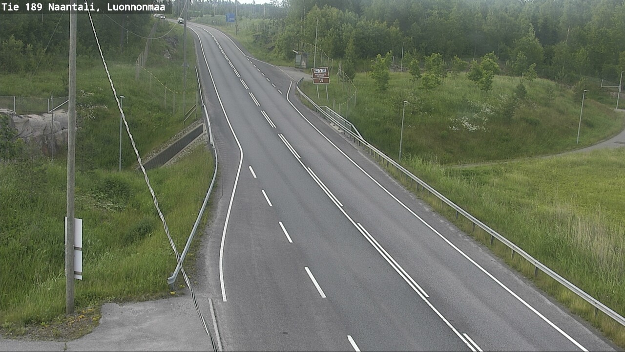 Weather Camera Image Road 189 Naantali, Luonnonmaa, Naantali, Varsinais-Suomi