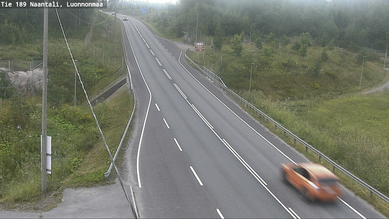 Weather Camera Image Road 189 Naantali, Luonnonmaa, Naantali, Varsinais-Suomi