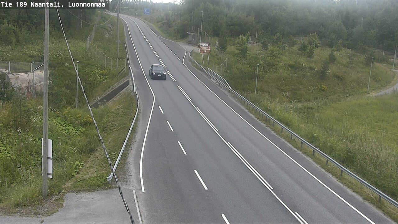 Weather Camera Image Väg 189 Nådendal, Luonnonmaa, Naantali, Varsinais-Suomi