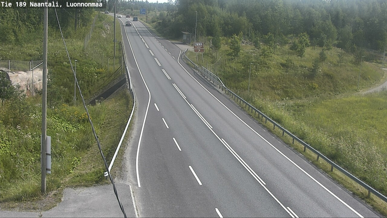 Weather Camera Image Road 189 Naantali, Luonnonmaa, Naantali, Varsinais-Suomi