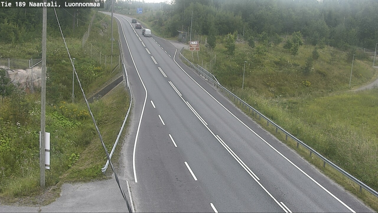 Weather Camera Image Road 189 Naantali, Luonnonmaa, Naantali, Varsinais-Suomi