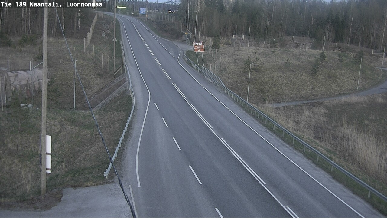 Weather Camera Image Väg 189 Nådendal, Luonnonmaa, Naantali, Varsinais-Suomi
