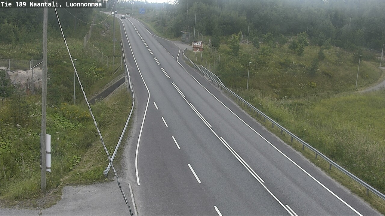 Weather Camera Image Väg 189 Nådendal, Luonnonmaa, Naantali, Varsinais-Suomi