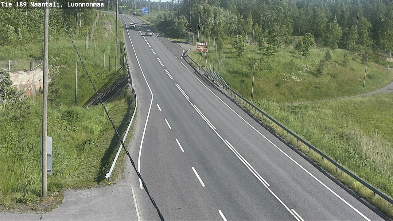 Weather Camera Image Road 189 Naantali, Luonnonmaa, Naantali, Varsinais-Suomi