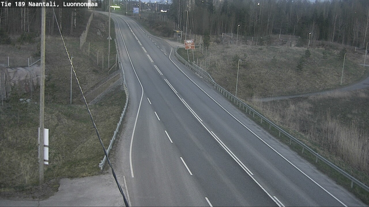 Weather Camera Image Väg 189 Nådendal, Luonnonmaa, Naantali, Varsinais-Suomi