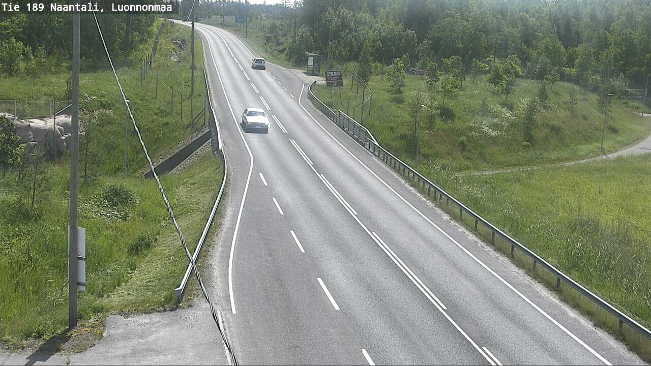 Weather Camera Image Väg 189 Nådendal, Luonnonmaa, Naantali, Varsinais-Suomi