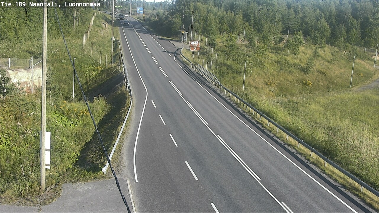 Weather Camera Image Road 189 Naantali, Luonnonmaa, Naantali, Varsinais-Suomi