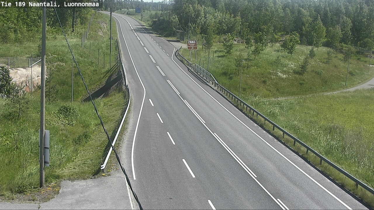 Weather Camera Image Road 189 Naantali, Luonnonmaa, Naantali, Varsinais-Suomi