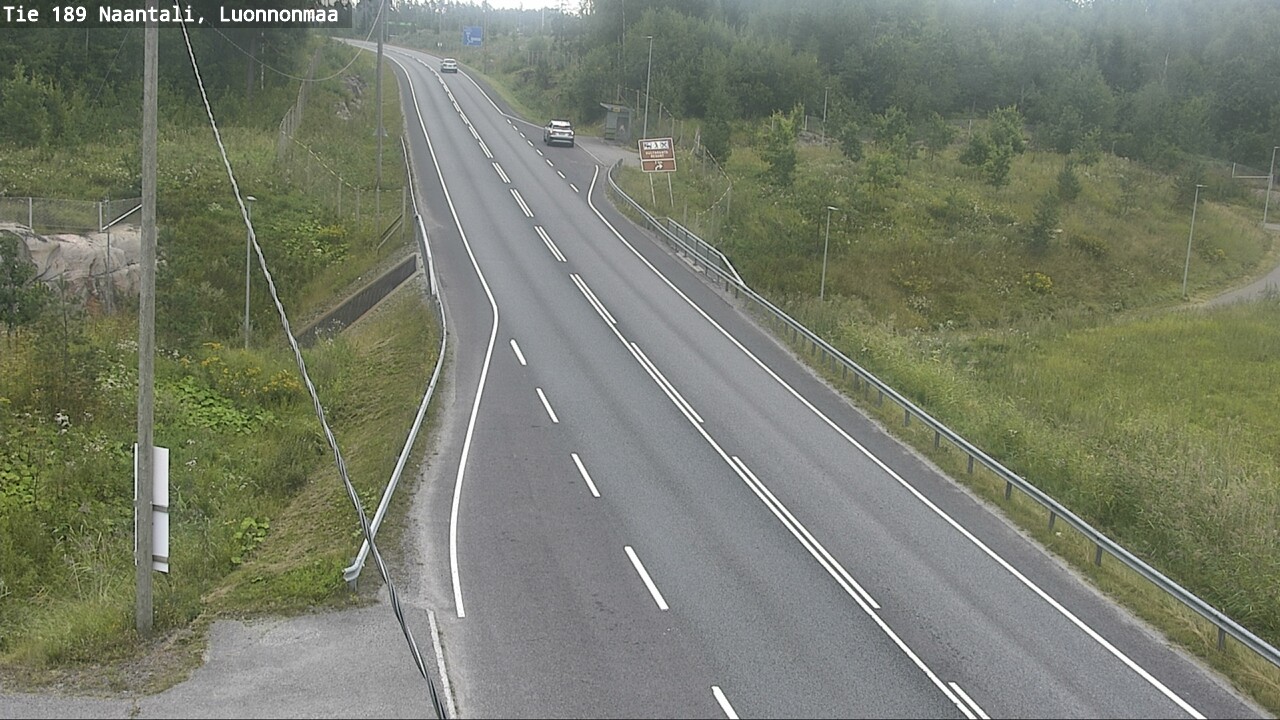 Weather Camera Image Road 189 Naantali, Luonnonmaa, Naantali, Varsinais-Suomi