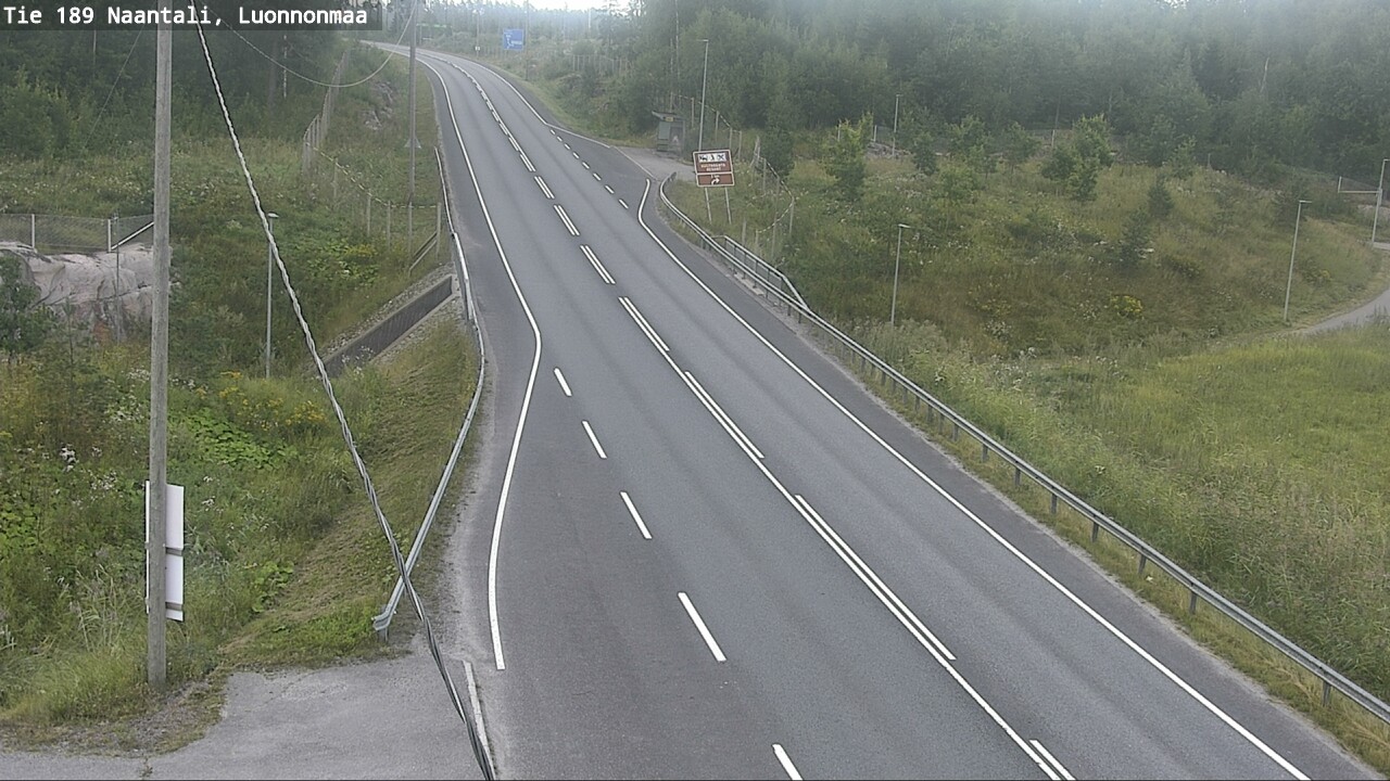 Weather Camera Image Road 189 Naantali, Luonnonmaa, Naantali, Varsinais-Suomi