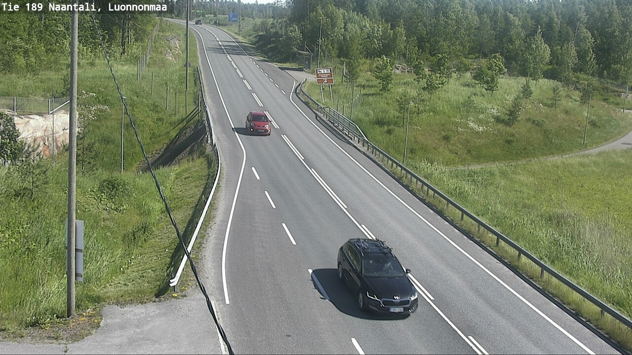 Weather Camera Image Road 189 Naantali, Luonnonmaa, Naantali, Varsinais-Suomi