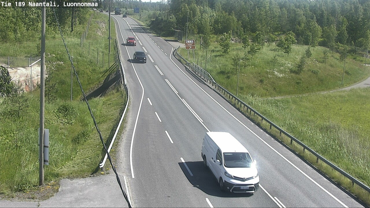 Weather Camera Image Road 189 Naantali, Luonnonmaa, Naantali, Varsinais-Suomi