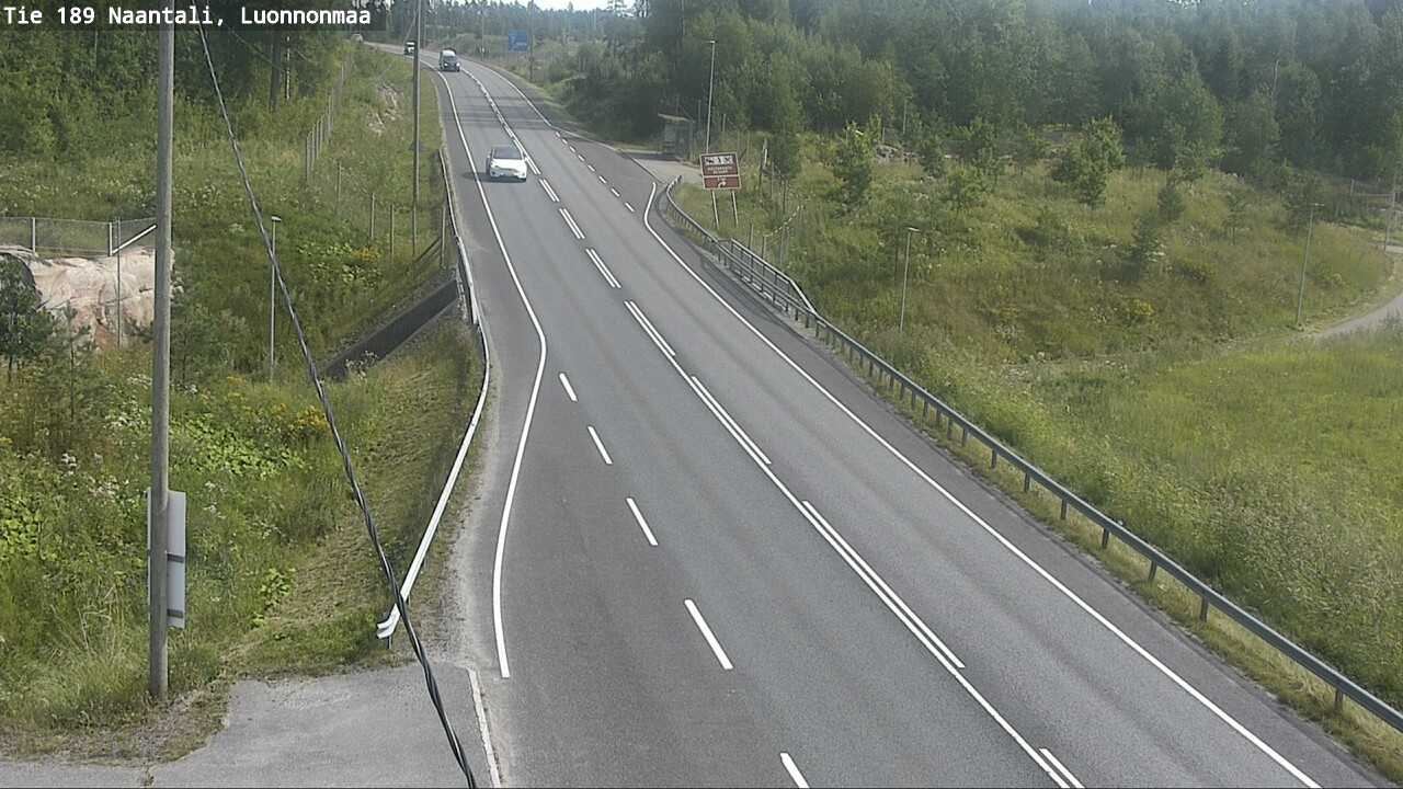 Weather Camera Image Road 189 Naantali, Luonnonmaa, Naantali, Varsinais-Suomi
