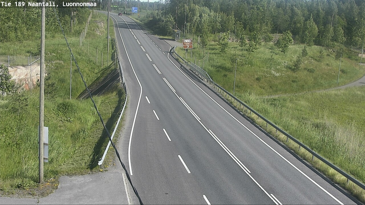 Weather Camera Image Road 189 Naantali, Luonnonmaa, Naantali, Varsinais-Suomi