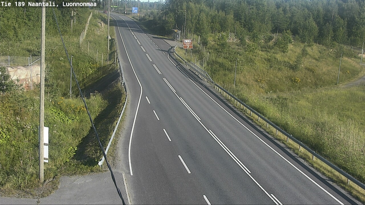 Weather Camera Image Road 189 Naantali, Luonnonmaa, Naantali, Varsinais-Suomi