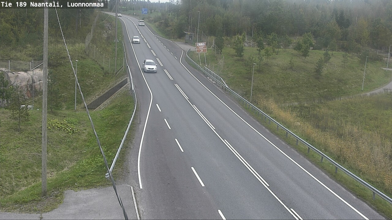 Weather Camera Image Road 189 Naantali, Luonnonmaa, Naantali, Varsinais-Suomi