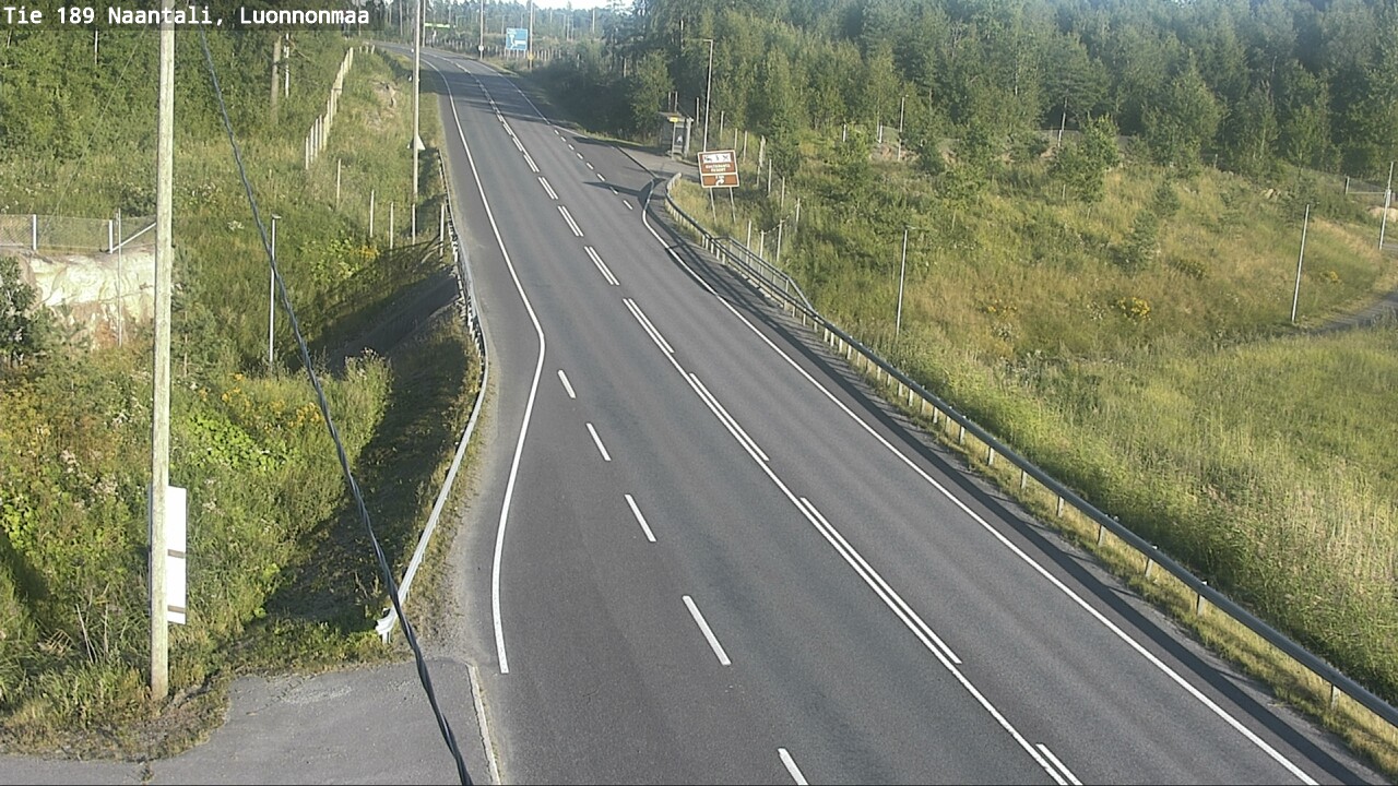 Weather Camera Image Road 189 Naantali, Luonnonmaa, Naantali, Varsinais-Suomi