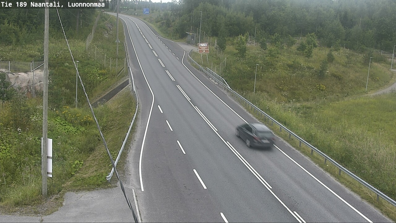 Weather Camera Image Road 189 Naantali, Luonnonmaa, Naantali, Varsinais-Suomi