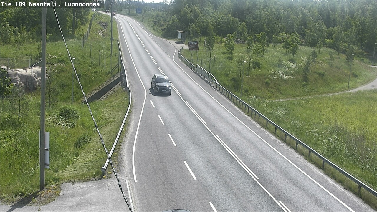 Weather Camera Image Väg 189 Nådendal, Luonnonmaa, Naantali, Varsinais-Suomi