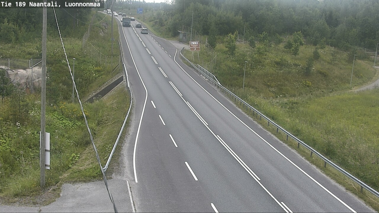 Weather Camera Image Väg 189 Nådendal, Luonnonmaa, Naantali, Varsinais-Suomi