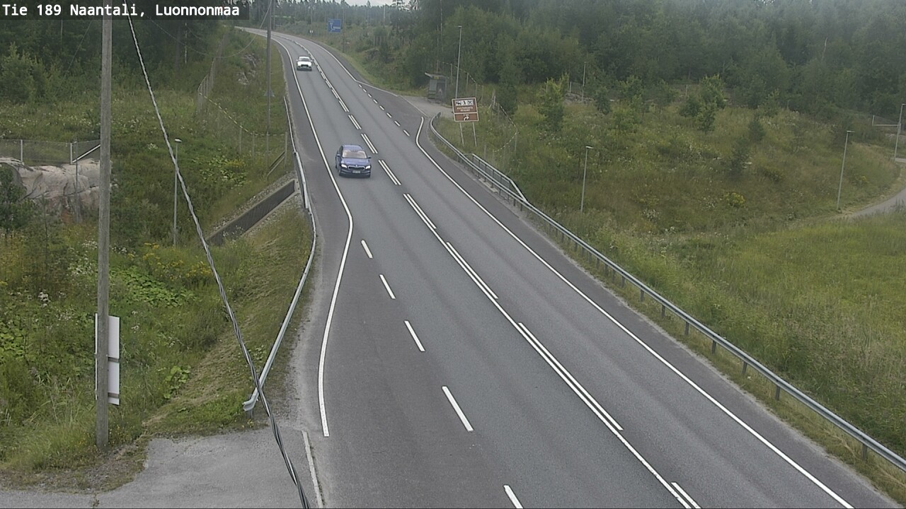 Weather Camera Image Väg 189 Nådendal, Luonnonmaa, Naantali, Varsinais-Suomi