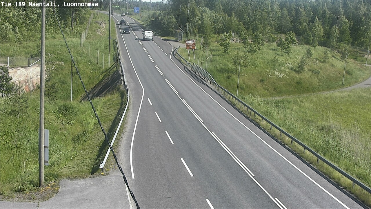 Weather Camera Image Road 189 Naantali, Luonnonmaa, Naantali, Varsinais-Suomi