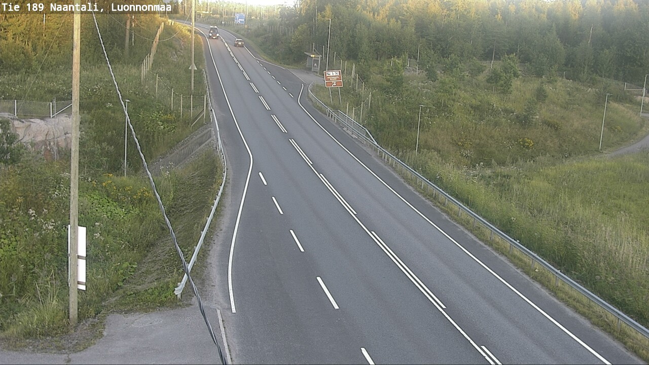 Weather Camera Image Road 189 Naantali, Luonnonmaa, Naantali, Varsinais-Suomi