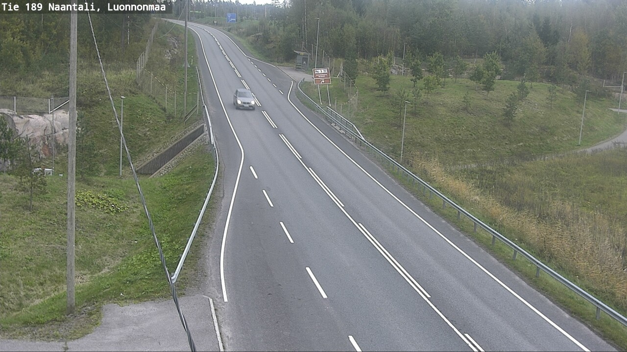 Weather Camera Image Road 189 Naantali, Luonnonmaa, Naantali, Varsinais-Suomi