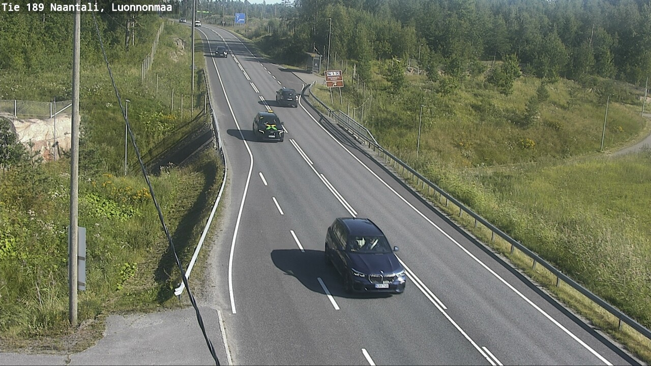 Weather Camera Image Road 189 Naantali, Luonnonmaa, Naantali, Varsinais-Suomi