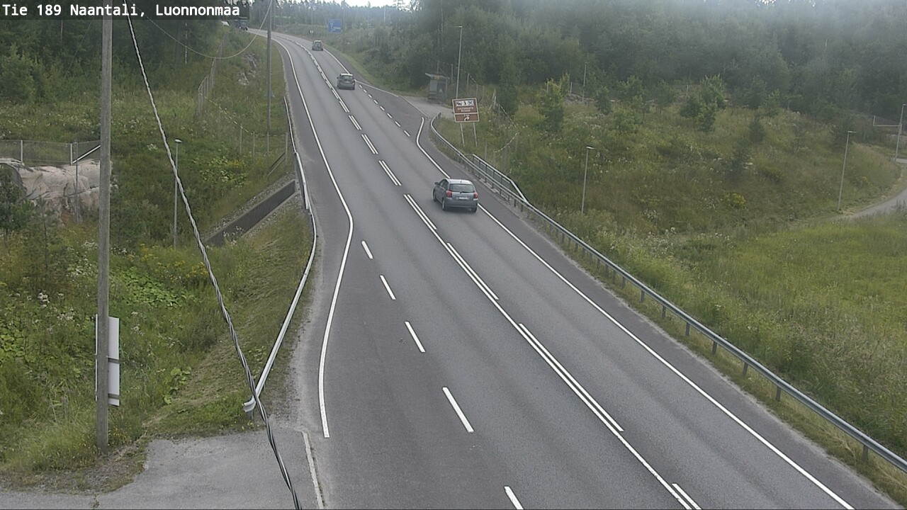 Weather Camera Image Väg 189 Nådendal, Luonnonmaa, Naantali, Varsinais-Suomi