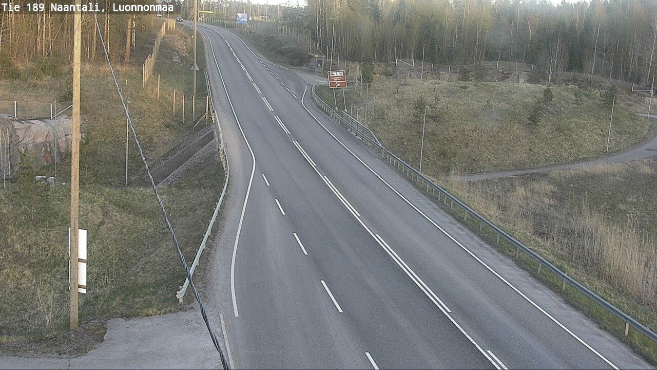 Weather Camera Image Väg 189 Nådendal, Luonnonmaa, Naantali, Varsinais-Suomi