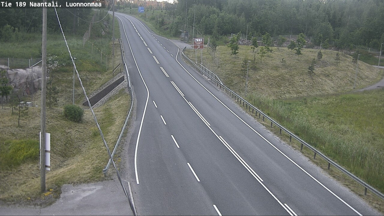 Weather Camera Image Road 189 Naantali, Luonnonmaa, Naantali, Varsinais-Suomi