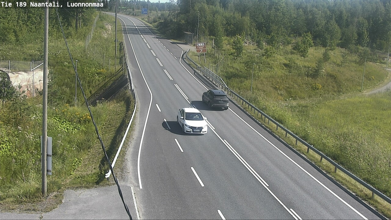 Weather Camera Image Road 189 Naantali, Luonnonmaa, Naantali, Varsinais-Suomi
