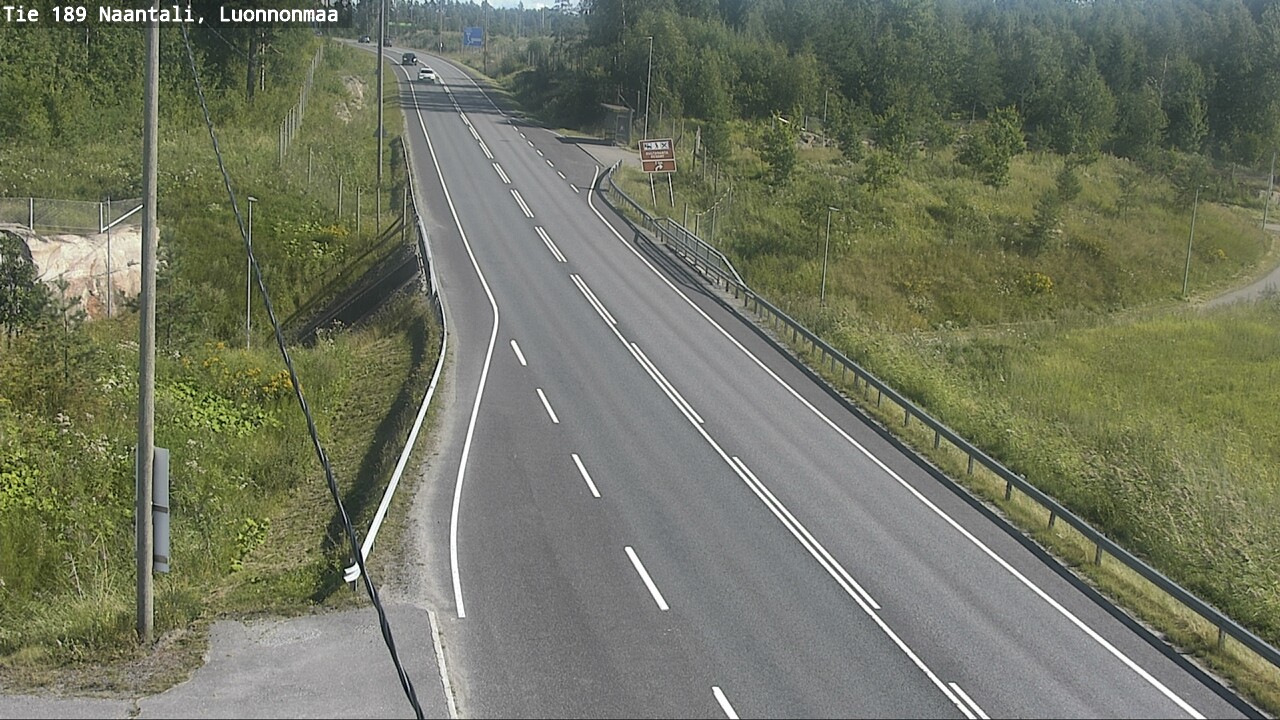 Weather Camera Image Road 189 Naantali, Luonnonmaa, Naantali, Varsinais-Suomi
