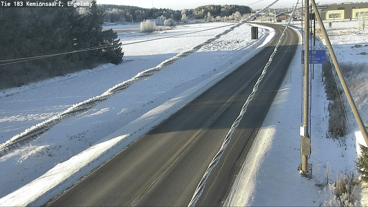 Weather Camera Image Väg 183 Kimito, Engelsby, Kemiönsaari, Varsinais-Suomi