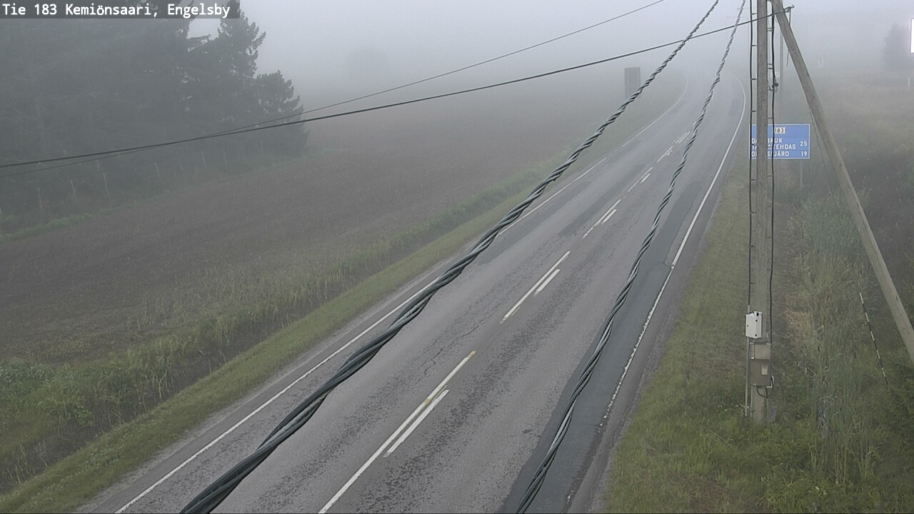 Weather Camera Image Road 183 Kemiönsaari, Engelsby, Kemiönsaari, Varsinais-Suomi