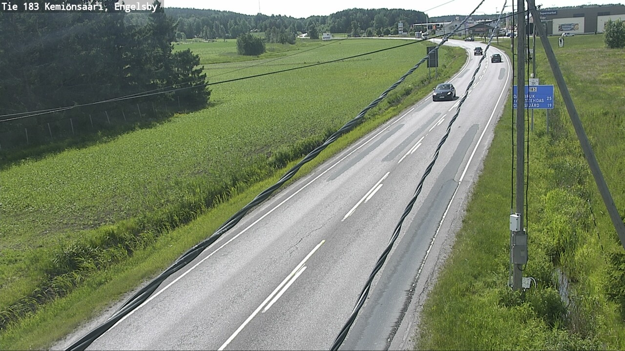 Weather Camera Image Väg 183 Kimito, Engelsby, Kemiönsaari, Varsinais-Suomi