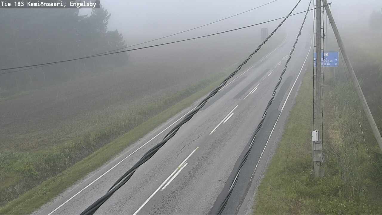 Weather Camera Image Road 183 Kemiönsaari, Engelsby, Kemiönsaari, Varsinais-Suomi