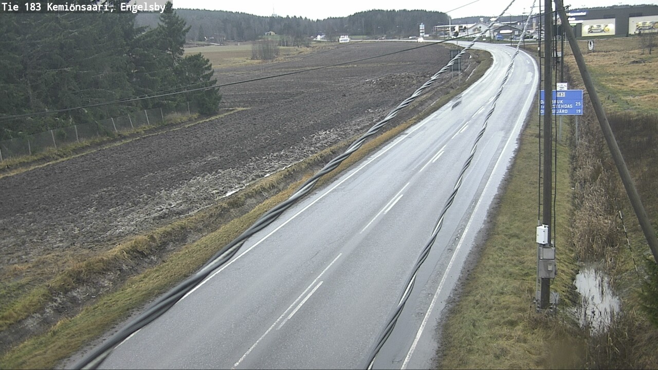 Weather Camera Image Väg 183 Kimito, Engelsby, Kemiönsaari, Varsinais-Suomi