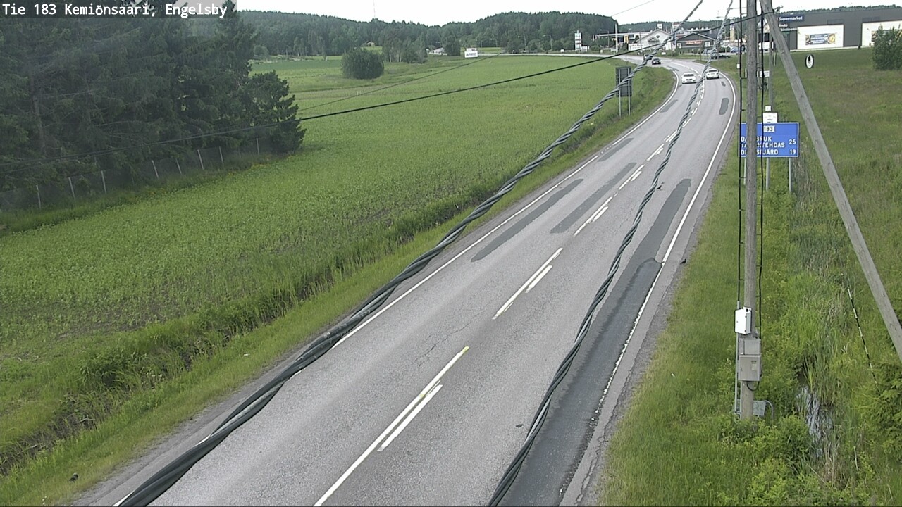 Weather Camera Image Väg 183 Kimito, Engelsby, Kemiönsaari, Varsinais-Suomi