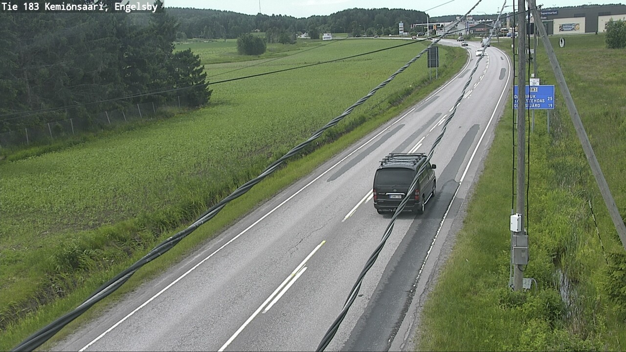 Weather Camera Image Väg 183 Kimito, Engelsby, Kemiönsaari, Varsinais-Suomi