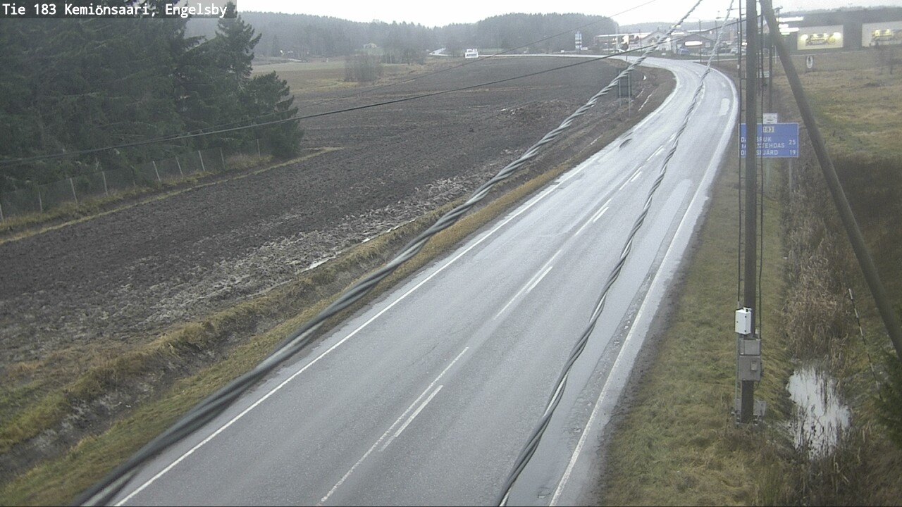 Weather Camera Image Väg 183 Kimito, Engelsby, Kemiönsaari, Varsinais-Suomi