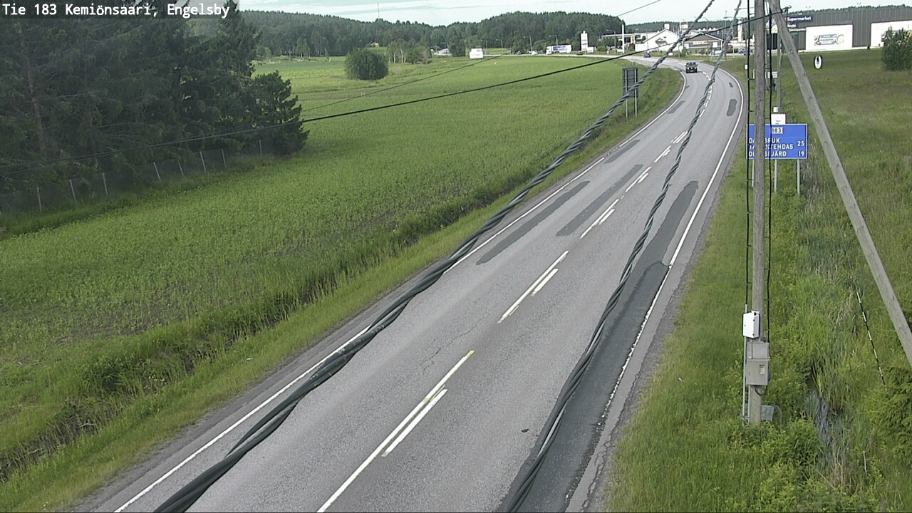 Weather Camera Image Väg 183 Kimito, Engelsby, Kemiönsaari, Varsinais-Suomi
