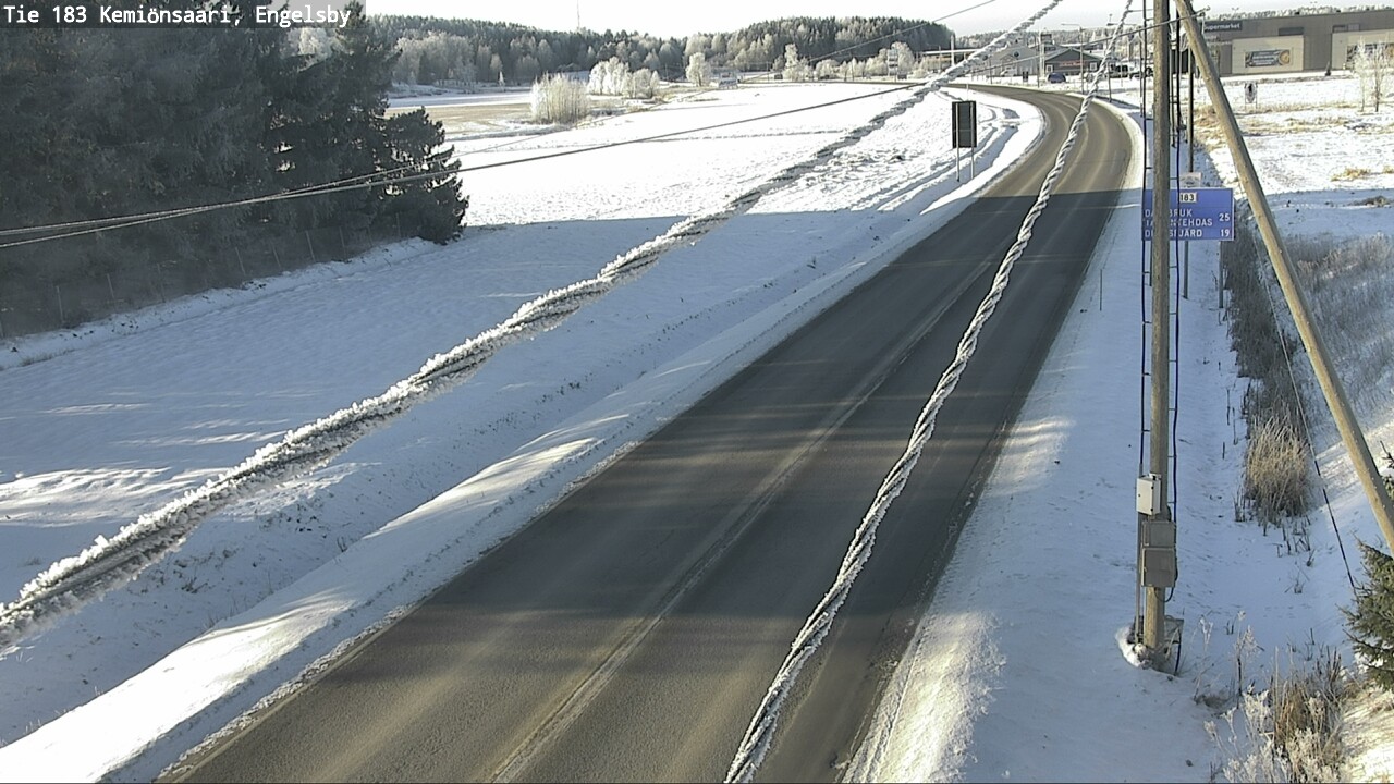 Weather Camera Image Väg 183 Kimito, Engelsby, Kemiönsaari, Varsinais-Suomi