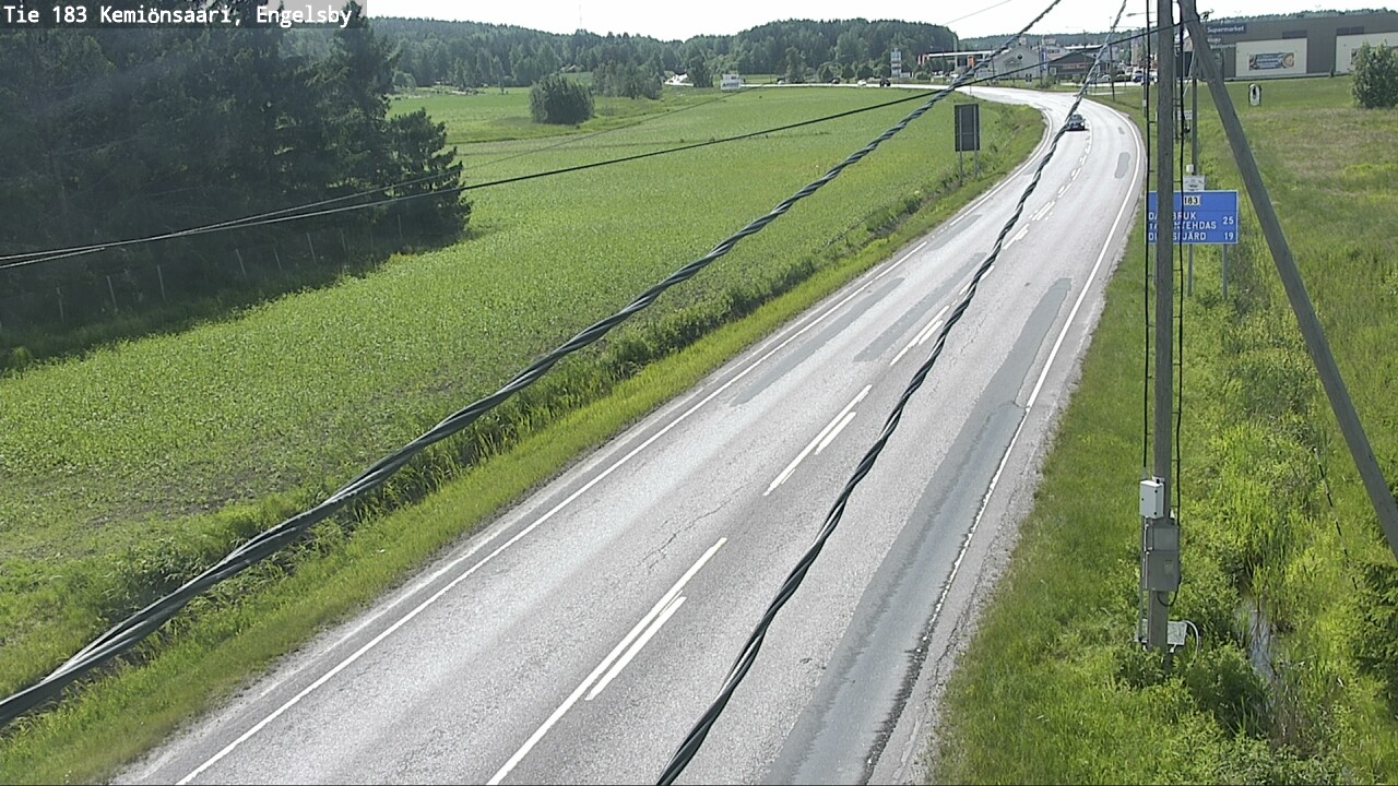 Weather Camera Image Väg 183 Kimito, Engelsby, Kemiönsaari, Varsinais-Suomi