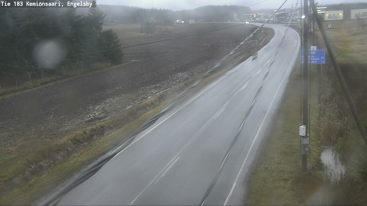 Weather Camera Image Väg 183 Kimito, Engelsby, Kemiönsaari, Varsinais-Suomi