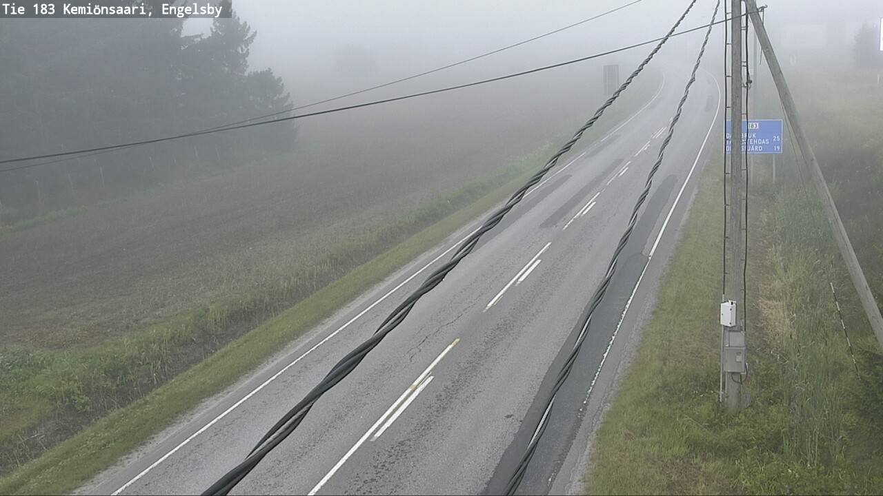 Weather Camera Image Road 183 Kemiönsaari, Engelsby, Kemiönsaari, Varsinais-Suomi