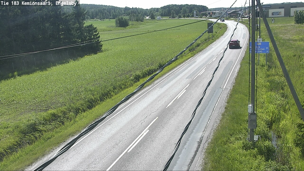 Weather Camera Image Väg 183 Kimito, Engelsby, Kemiönsaari, Varsinais-Suomi