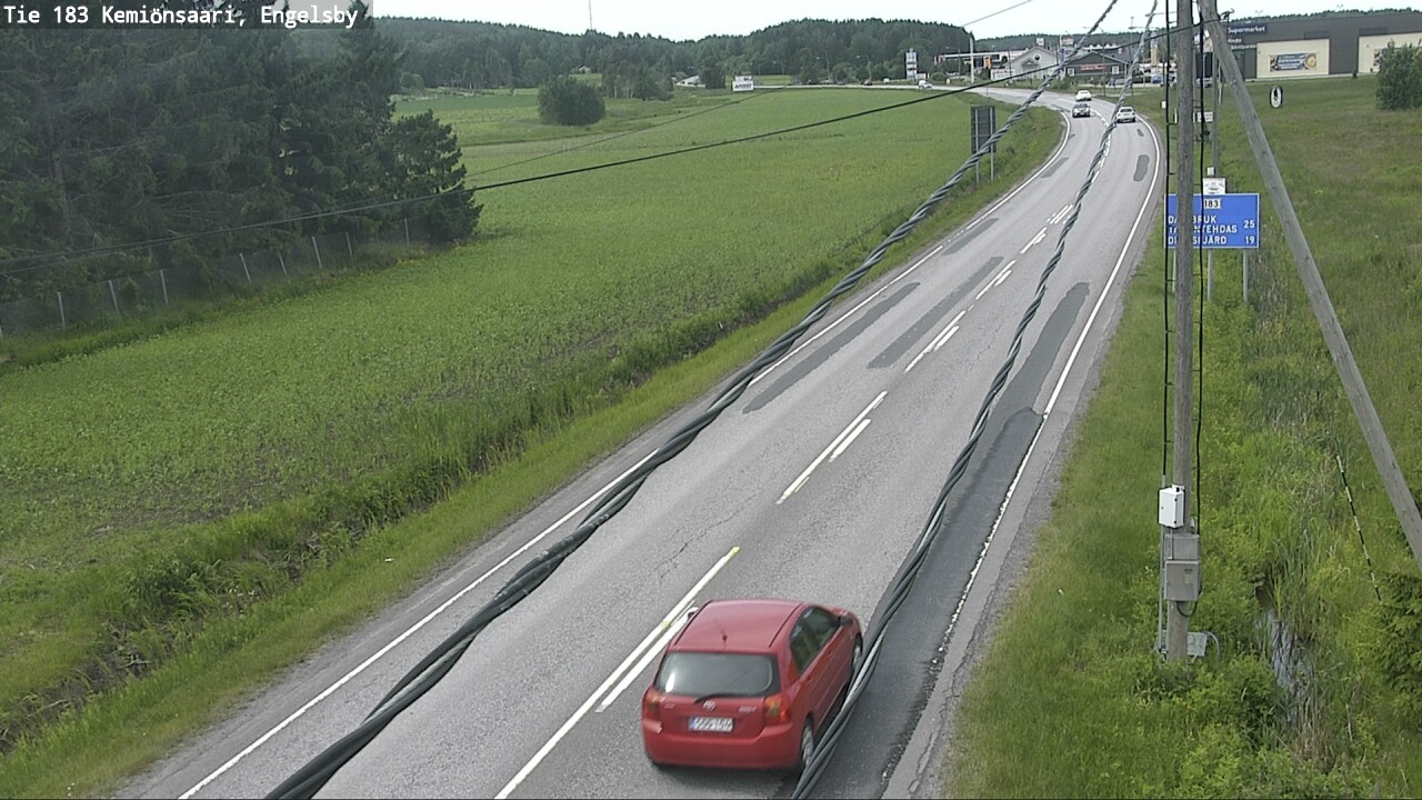 Weather Camera Image Väg 183 Kimito, Engelsby, Kemiönsaari, Varsinais-Suomi